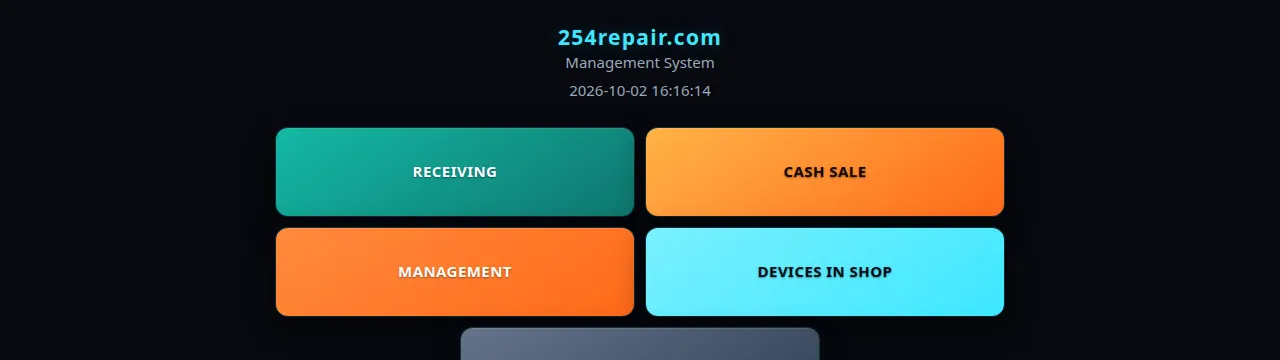 RepairAmigo main menu